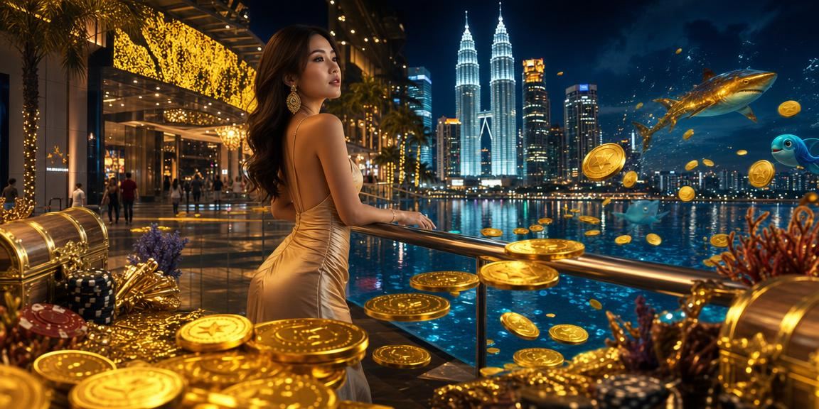 cuci12 fishing game with Kuala Lumpur-inspired visuals and jackpot elements